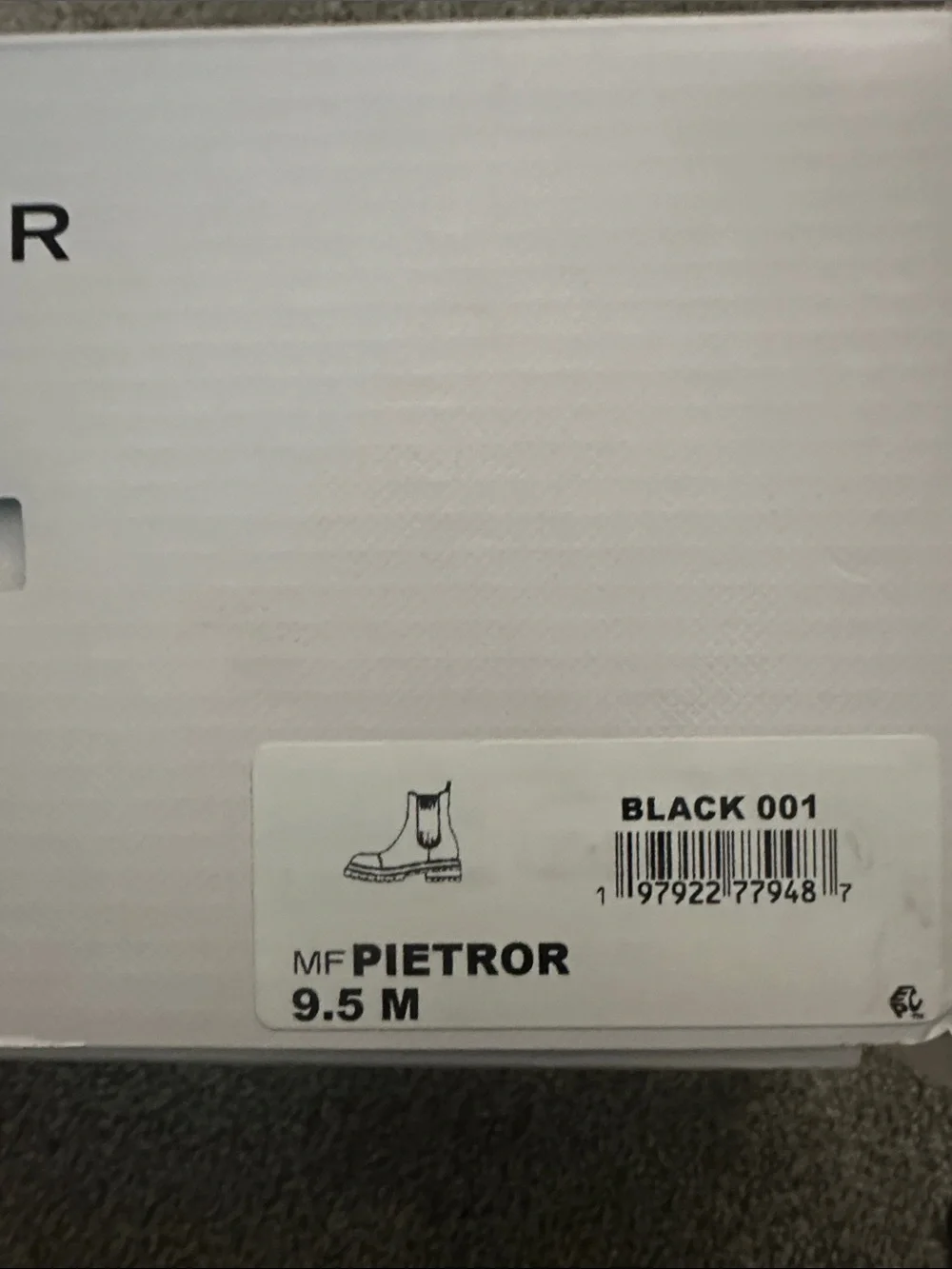 Marc Fischer Pietror Black Chunky Chelsea Boot NIB Size 9.5